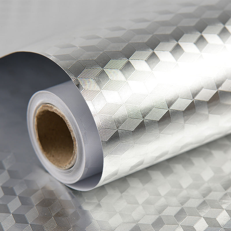 Kitchen oil-proof waterproof and moisture-proof self-adhesive wallpaper