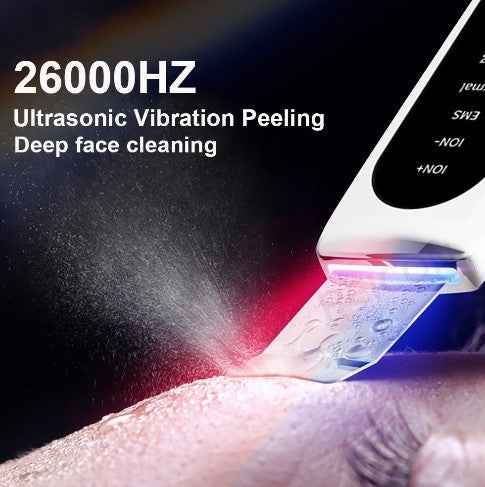 Shovel Skin Blackhead Ultrasonic Beauty Microcurrent Color Light