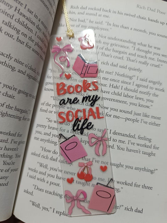 Elegant Acrylic Book Mark Mixed Designs