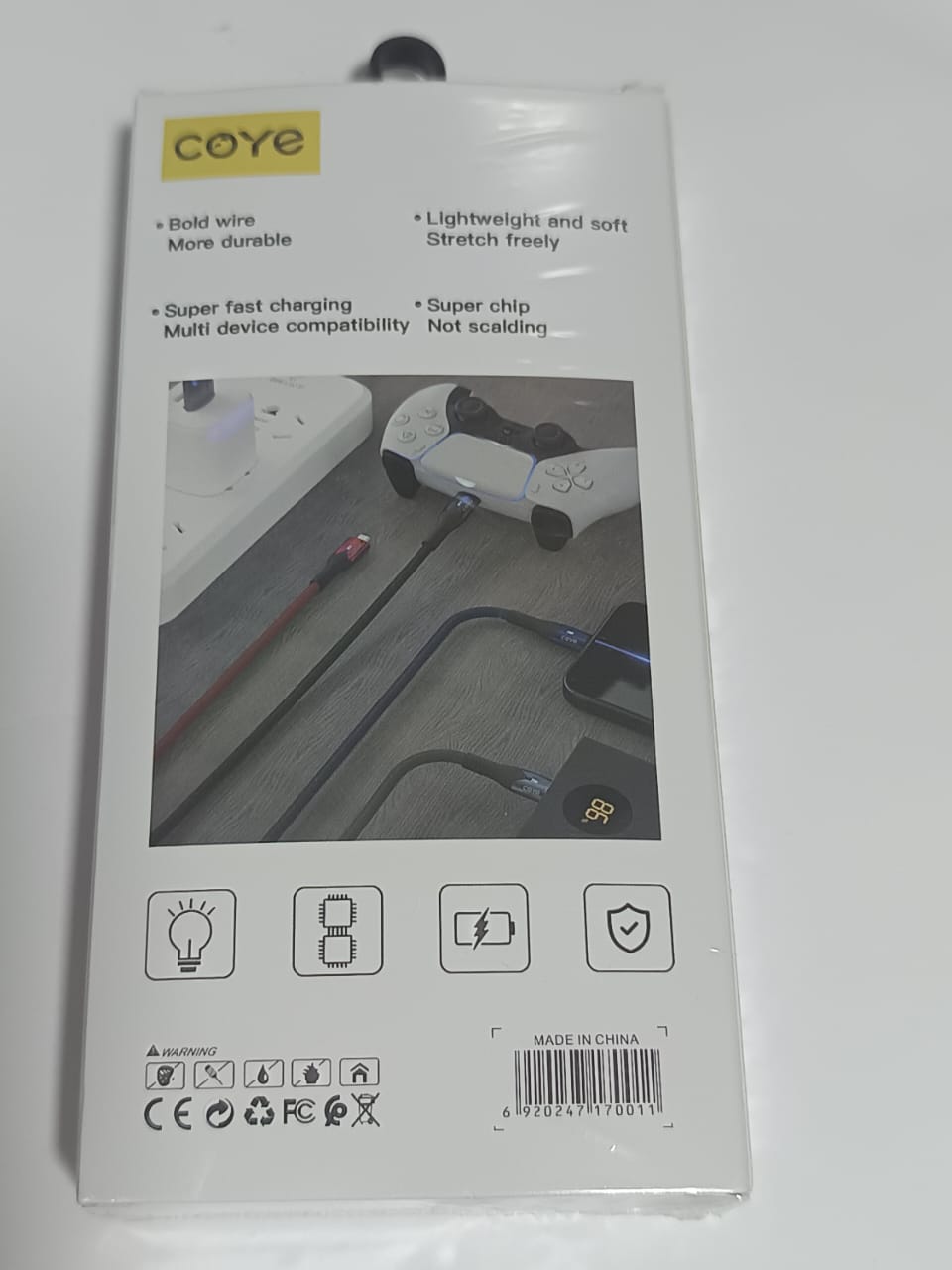 Coye Super Cable Type C  Led Lights  1m CM-17