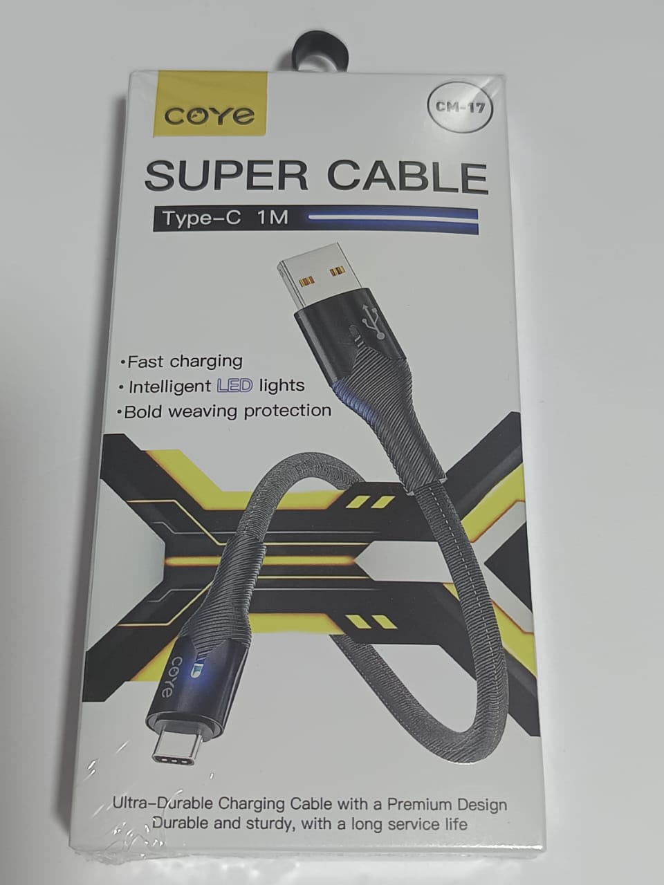 Coye Super Cable Type C  Led Lights  1m CM-17