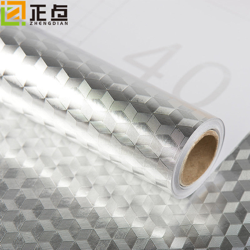 Kitchen oil-proof waterproof and moisture-proof self-adhesive wallpaper
