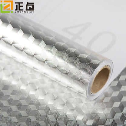 Kitchen oil-proof waterproof and moisture-proof self-adhesive wallpaper
