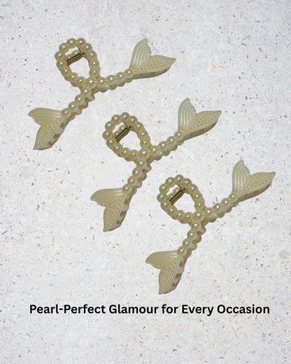 Korean Style Hair Clamp Pearl Design