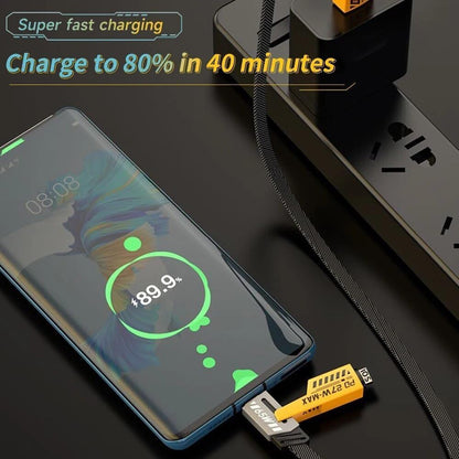 4 IN 1 Multi-function Super-Fast USB Charging Cable,C Cable, Metal Cable, Braided Cable 168W USB C USB A, Gold Plated 128W, USB Charging Cable