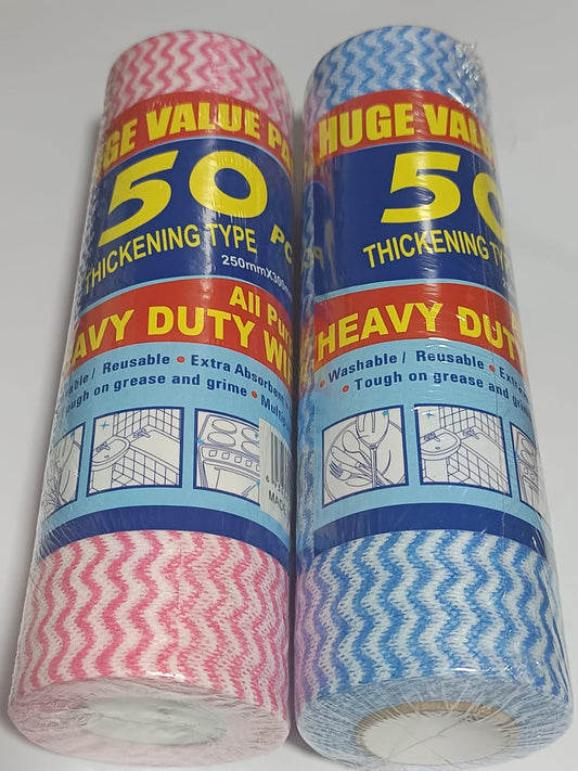 50pcs Reusable Disposable Kitchen Cleaning Cloths - Oil-Free, Multi-Purpose Towels for Dishwashing & Scrubbing