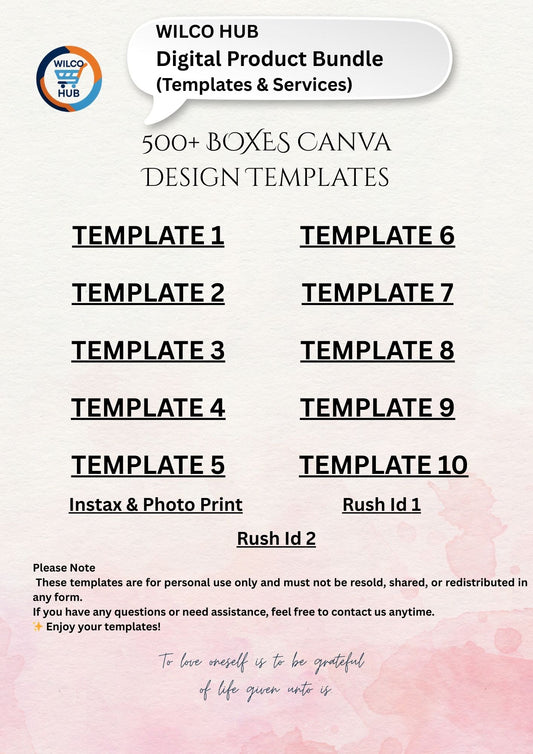 All-in-One Digital Templates Business Package (500+ Templates) – AED 2500