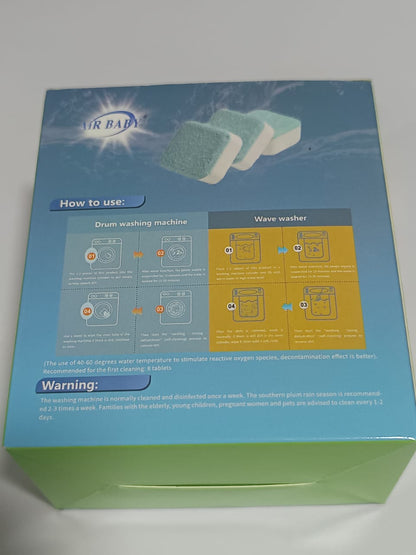 Deep Clean Washing Machine Cleaner — 12 Effervescent Tablets