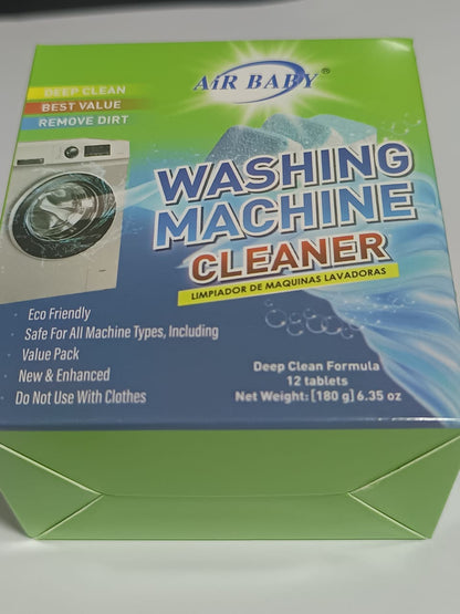 Deep Clean Washing Machine Cleaner — 12 Effervescent Tablets