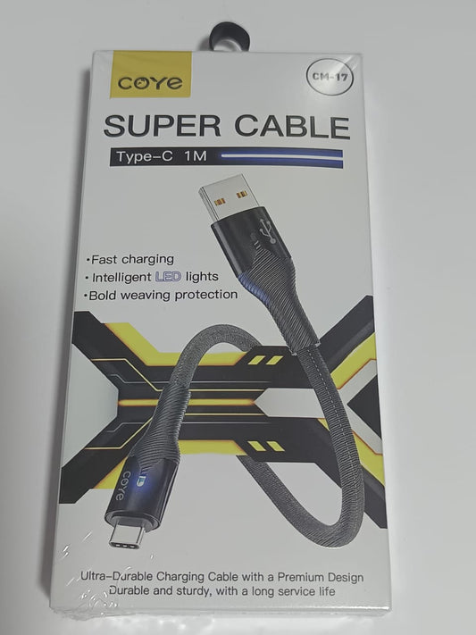 Coye Super Cable Type C  Led Lights  1m CM-17