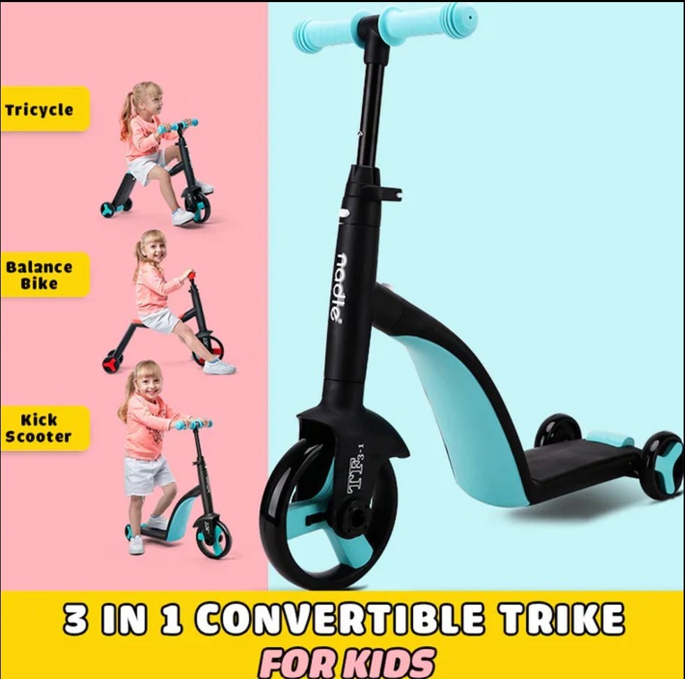 3-in-1 Kids Convertible Scooter